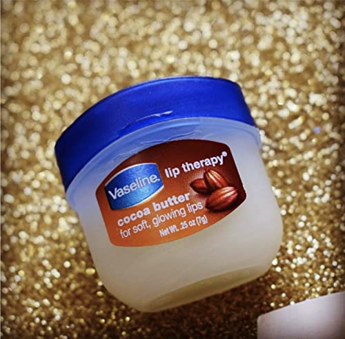 Vaseline Lip Therapy Variety 8-Pack – Original, Crème Brûlée, Rosy Lips, Cocoa Butter Mini Lip Balms for Soft, Glowing, and Deliciously Kissable Lips, 0.25 Oz Ea