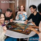 for MTG Game Playmat, for Magic TCG Rubber Play mat,Tabletop Card Playmats with Smooth Surface,Trading Card Inked Game Mat with Zones,Battle Game,Unmanned Forest