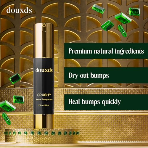 douxds CRUSH™ Instant Face Bump Serum, Acne Treatment for Clear Skin and Fast Healing, Natural Razor Bump Treatment, Acne Treatment, Ingrown Hair, Men’s Skincare, 50 ml