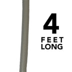 Puri Tech 6 Pack Universal Swimming Pool Cleaner Suction Hose 48 Long Grey Color for Hayward Navigator, Pool Vac Ultra, AquaBug, Polaris ATV and More