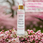 Soft & Fresh Women’s Body Mist, Fine Fragranced Body Perfume Misting Spray, Sensual light scent Fragrance, Hair & Body Spritz Essential Oils (Cherry Blossom)