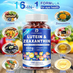 Lutein and Zeaxanthin Supplement - AREDS 2 Plus+  Eye Vitamins, 40 mg Lutein & 8 mg Zeaxanthin with Vitamins C, E, Zinc, Omega-3 & CoQ10 for Blue Light Protection, Eye Health Support  - 150 Softgels