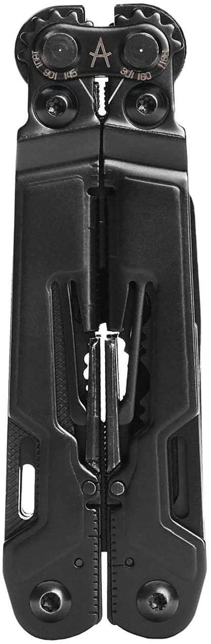 SOG PowerPint Mini Compact Stainless Steel Multi-Tool, 18 Lightweight Specialty Tools & SOG Multitool Pliers Pocket Knife, Black