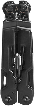 SOG PowerPint Mini Compact Stainless Steel Multi-Tool, 18 Lightweight Specialty Tools & SOG Multitool Pliers Pocket Knife, Black