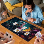 for MTG Game Playmat, for Magic TCG Rubber Play mat,Tabletop Card Playmats with Smooth Surface,Trading Card Inked Game Mat,Battle Game,Art Owl