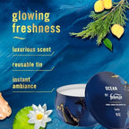 Febreze Scented Candle, Ocean Scent, 11 oz 4 Wick Candle, Single Pack