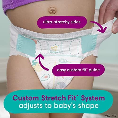 Pampers Cruisers Diapers - Size 5, 60 Count, Disposable Active Baby Diapers with Custom Stretch