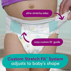Pampers Cruisers Diapers - Size 5, 60 Count, Disposable Active Baby Diapers with Custom Stretch