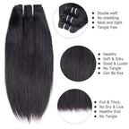 Liang Dian 16 Inch Human Hair Bundles Natural Color 4 Bundles With 14" Closure 12A Brazilian Virgin Hair 100% Unprocessed Straight Human Hair Bundles(16" 16" 16" 16" with 14" Closure)
