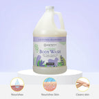 Ginger Lily Farms Botanicals Nourishing Body Wash, 100% Vegan & Cruelty-Free, Bath & Shower Gel for Men and Women, Lavender Chamomile Scent, 1 Gallon Refill (128 fl oz)