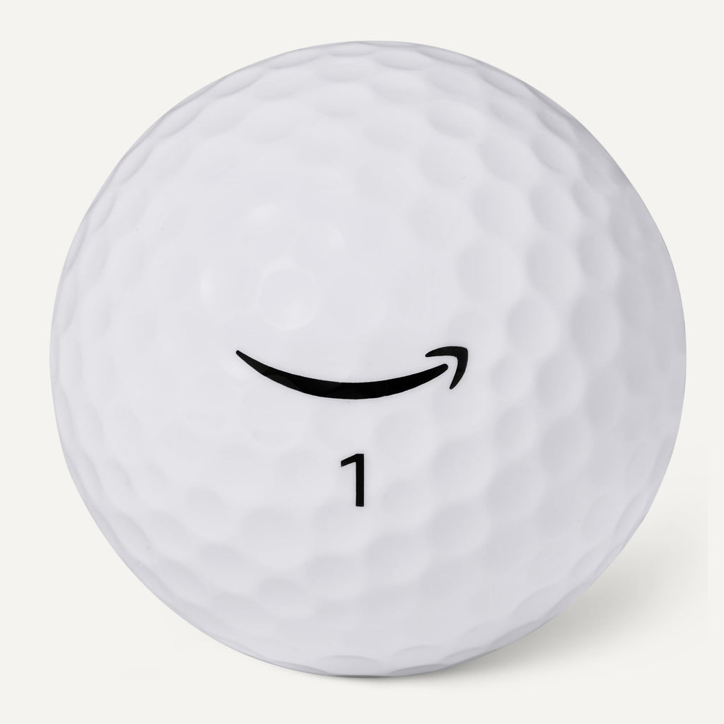 Amazon Basics Core Soft Golf Balls, Low Compression, Side Stamp Alignment, 12-Pack, White