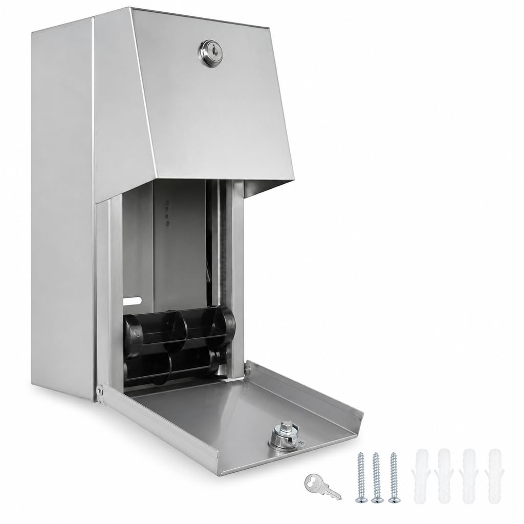 Stylever Commercial Toilet Paper Dispenser - Double Roll Holder