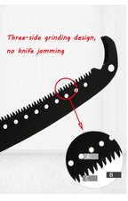 Heytaful Manual Pole Saw Blade for Tree Trimming 17.5 Inch for All Tree Pole Saw Three Face Grinding High Strength Alloy Steel (Without Handle)