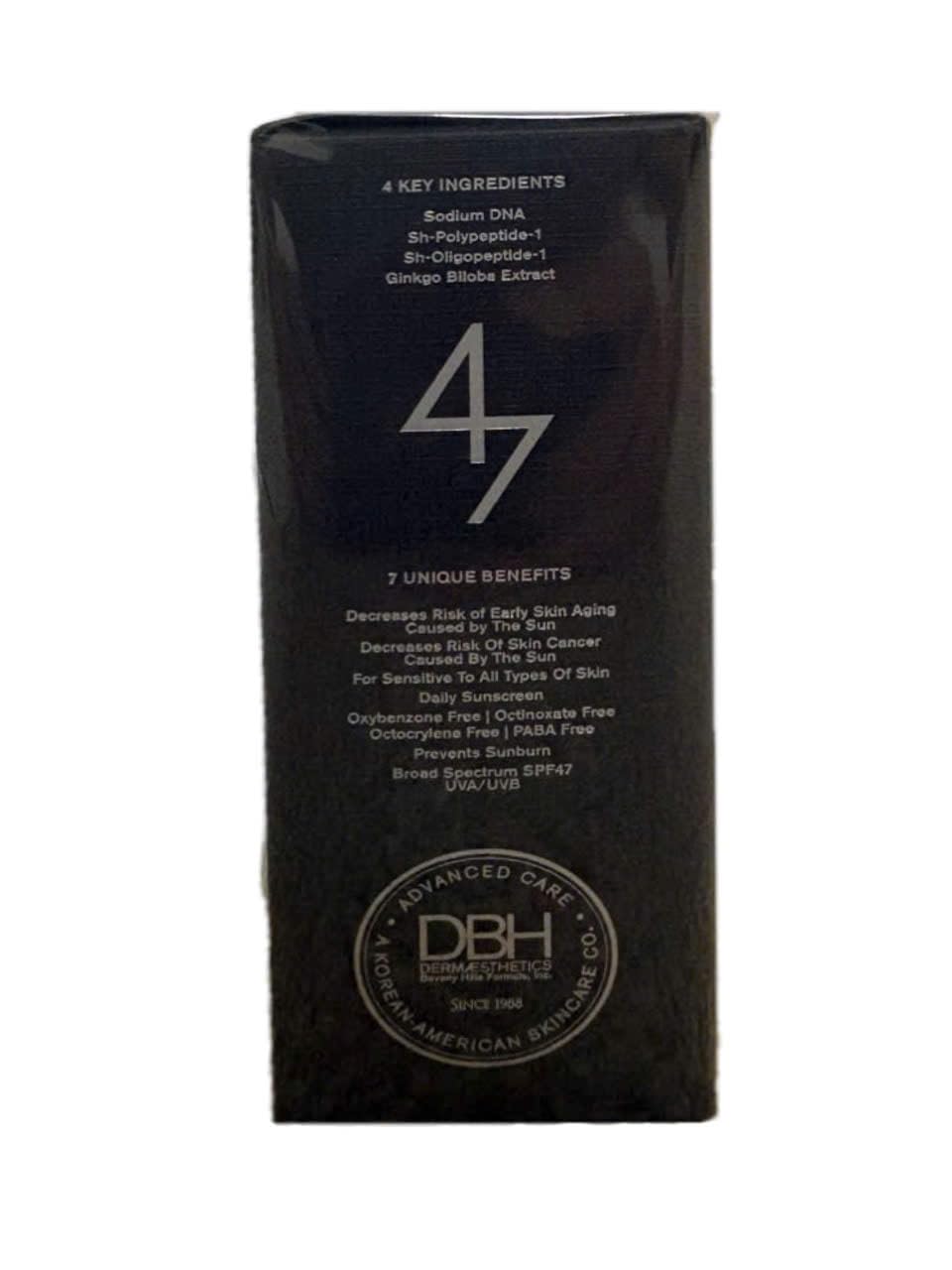 DERMAESTHETICS SPF 47 Sun Protection/UV SHIELD/Repair sun damage! 2FL OZ. MADE IN USA