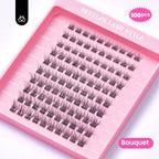 Beetles Lash Clusters 9-16mm Cluster Eyelash Extensions 3D Natural False Eyelashes Wispy Volume Eyelash Clusters 100pcs Individual Lashes DIY Cluster Lashes Bouquet (CNB001, 9-16mm)