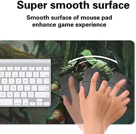 Board Game MTG Playmat Games Size 60X35 cm CCG Compatible for MTG CCG RPG Trading Card Game (GARRUK, Cursed Huntsman)