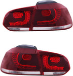 OQHAIR Dynamic Tail Light Assembly tail light modification Car Led Tail Light Assembly Sequential Turning Signal Waterproof IP67 For VW For Golf Mk6 2008-2013