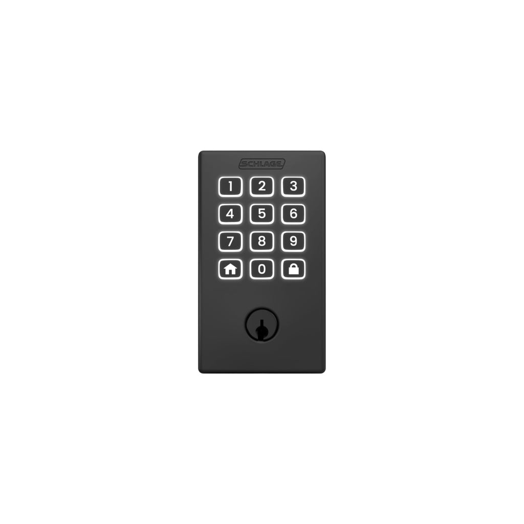 Schlage Arrive Smart Wi‑Fi Deadbolt Lock with Keypad, Keyless Entry Front Door Lock, App Control, Alexa and Google Home Compatible, Matte Black, BE459WB CEN 622