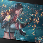 Ultra PRO - Final Fantasy x Universes Beyond Tifa, Martial Artist Playmat for Magic: The Gathering | Card Game Playmat, Final Fantasy Collectibles, Desk Mat Mousepad