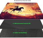 MTG Playmat Magic Card Playmat Game Mat,TCG & CCG Card Games Mat with Free Storage Bags Size 24 x 14 Inches (No with Zones,Star3)