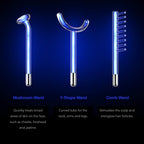NuDerma Clinical Skin Therapy Wand - Portable Skin Therapy Machine w 6 Fusion Neon + Argon Wands – Anti Aging - Clarifying - Skin Tightening & Radiance - Wrinkle Reducing