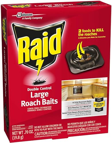 Raid Double Control Large Roach Baits (8 Count (Pack of 5))