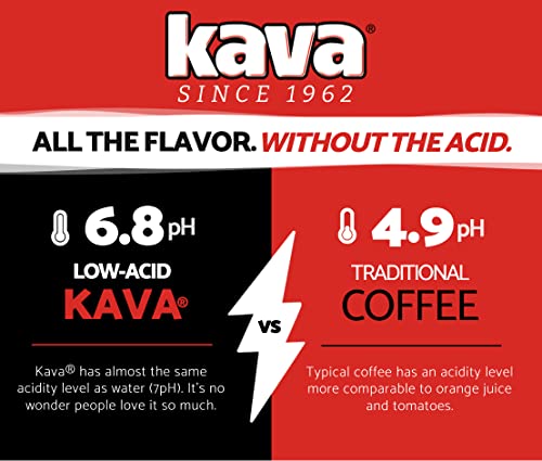 Kava Coffee Low Acid Neutralized Instant Coffee, 4 Ounce (Pack of 3)