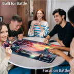 for MTG Game Playmat, for Magic TCG Rubber Play mat,Tabletop Card Playmats with Smooth Surface,Trading Card Inked Game Mat with White Zones,Battle Game,Art Tree Sky