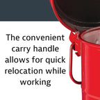 Justrite 10 Gallon Galvanized Steel Oily Waste Can