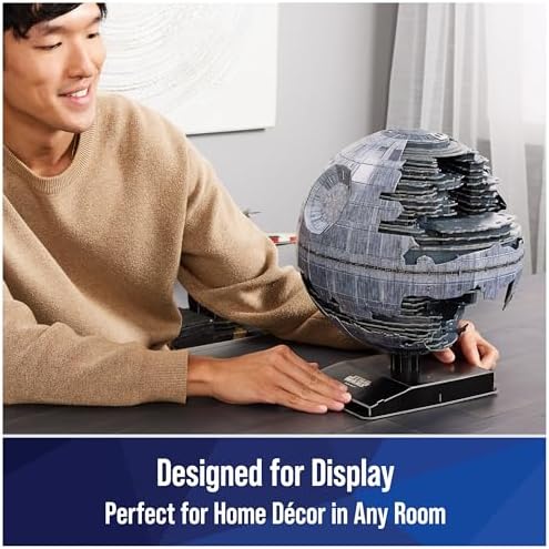 4D Build Star Wars Deluxe Death Star II Cardstock 3D Model Kit, Star Wars Gifts, Star Wars Toys, Star Wars Fans & Collectors, Adults & Teens 12+