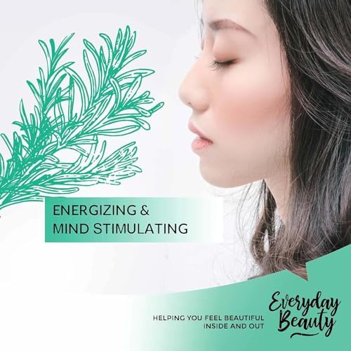 Rosemary Water for Hair - Refreshing Spray for Hair, Scalp, and Face - Alcohol Free, Vegan & All Natural - Nourishing and Soothing for All Hair Types and Skin - 16 Fl Oz with Mist Cap