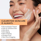 CLEARSTEM - GENTLECLEAN Vitamin C Infused Calming Wash - Facial Cleanser, Makeup Remover - Goldenseal + Green Tea - Facial Skin Care Products - Vegan, Gluten Free, Cruelty Free - 6 fl oz / 207ml
