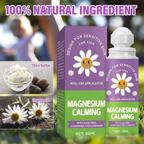 Magnesium Lotion for Kids, Effective Lotion for Sleep, Roll-On Design & Natural Ingredients