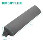 Vekkia Twin Wedge Pillow Headboard/Bed Wedge Pillow for Headboard/Bed Gap Filler/Headboard Pillow,Pillow Wedge for Headboard Gap(0-6"),Stop Loosing Your Pillows,Phone(Gray 39"x10"x6")