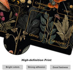 DEGDFSGR for MTG Playmat with Zones 27.5" x 15.98" for TCG Playmat MTG Mat Non-Slip Rubber Base Commander Playmat for Magic The Gathering Playmat Iorcana Trading Card Game, Mushroom Red Flower