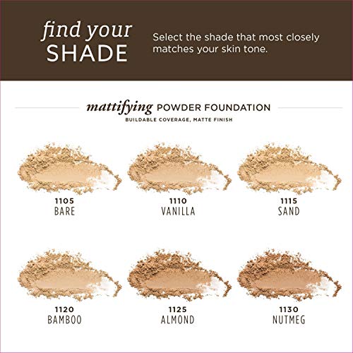 Burt’s Bees 100% Natural Mattifying Powder Foundation, Bamboo, 8.5g