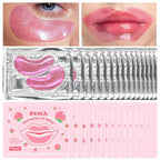 30 Pairs Lip Mask & Eye Mask,Under Eye Patches for Reducing Fine Lines & Dark Circles,Collagen Crystal Lip Patches for Lip Spa Daily Labial Masks Hydrating Lip Treatment Christmas Gifts