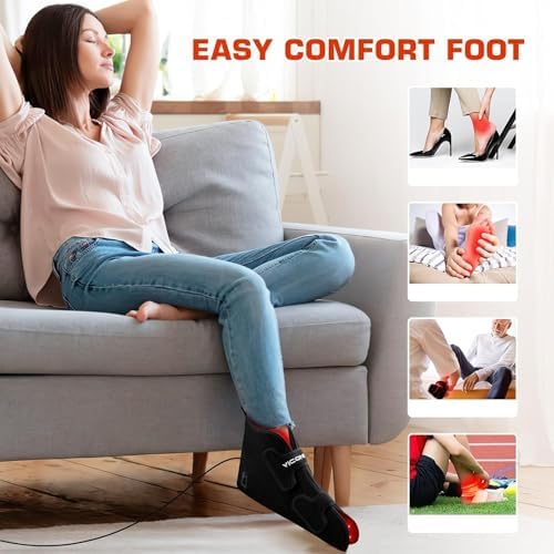Viconor Red Infrared Light Therapy for Feet —Red Light Therapy Shoe Wraps Toes & Ankle