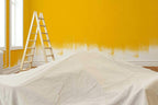 ZUPERIA Canvas Drop Cloth for Painting (Size 4' x12' Feet Pack of 4) Painters Drop Cloth for Painting, Furniture & Floor Protection All Purpose Thick Canvas tarp with Double Stitched Edges