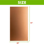 Amradield Pure Copper Faraday Fabric Cloth 39"x43" for WiFi Cell Bluetooth GPS Grounding Mobile Phone Copper Fabric Material Reduce Harmful Signals Protection Certified Healthy