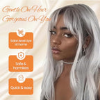 Silver Gray Hair Dye Shampoo 3-in-1 Champu Para Canas Mujer, Instant Herbal Hair Color Treated Shampoo, Long Lasting Easy to Use, for Women Men Valentine's Day Gift, 500ml