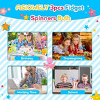 Transformable Fidget Spinner Toys for Kids and Adults,10 PCS Finger Sensory Toy for Teens with Autism ADHD Anxiety Relief,Birthdays Gifts Party Favors for Boys Girl Travel Stocking Stuffers