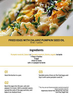 PÖDÖR Premium Zalariz Pumpkin Seed Oil - 8.4 fl. Oz. - Cold-Pressed, 100% Natural, Unrefined and Unfiltered, Vegan, Gluten-Free, Non-GMO in Glass Bottle