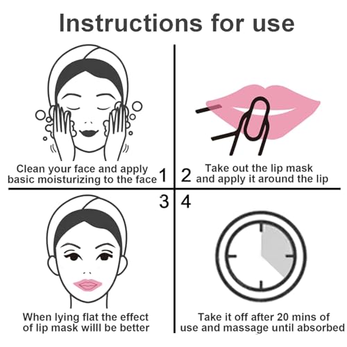 Eakroo 30 Pairs Lip Mask & Under Eye Mask, Crystal Collagen Eye Patches for Puffy Eyes, Effectively Nourishes the Lip & Eye Skin, Reducing Fine Lines & Dark Circle, Make Skin Smooth and Firm (Set A)