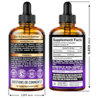 Liquid Biotin & Collagen 60,000 mcg - Vitamins for Hair Growth Support - Extra Strength Drops for Women & Men - Liquid Collagen Supplement - Strong Nails & Healthy Skin - Made in USA - 2 Fl Oz