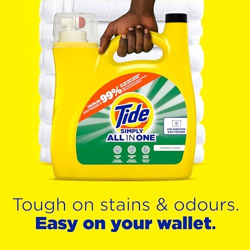Tide Simply Liquid Laundry Detergent, Daybreak Fresh, 168 oz, 128 Loads