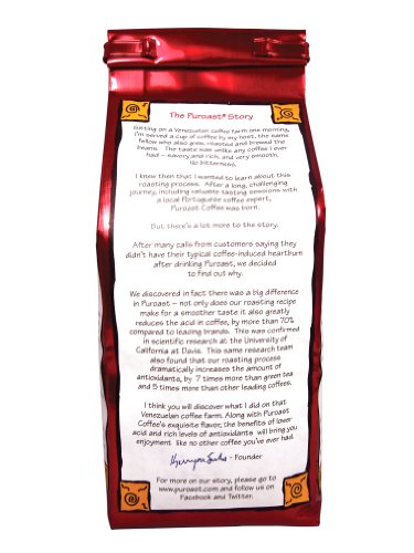 Puroast Low Acid Coffee Decaf Bean | Half Caff House Blend Whole Bean | Medium Roast | High Antioxidants & High pH |No Bitter Aftertaste | Reduced Heartburn & GERD | Suitable for Cold Brew - 2.2 LB