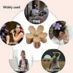 Hair Clips for Women Gifts, 8PCS Large Flower Hair Claw Clips for Women Thick Thin Hair, Big Cute Hair Clips Gifts for Women Girls Styling Neutral 8 Colors, Matte Dasiy Hair Claw Clips