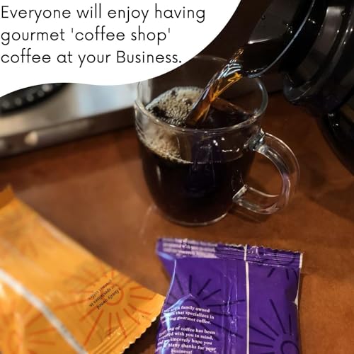 Sarasota Coffee Ground Packets | Low Acid Dark Roast Ground Coffee Packs | European French Roast | Mold Free Coffee Singles Packets | Ground Coffee Pouches | Individual Coffee Packets for 12 Cup Coffee Maker | 1.75 Ounce Bags, 100 Count