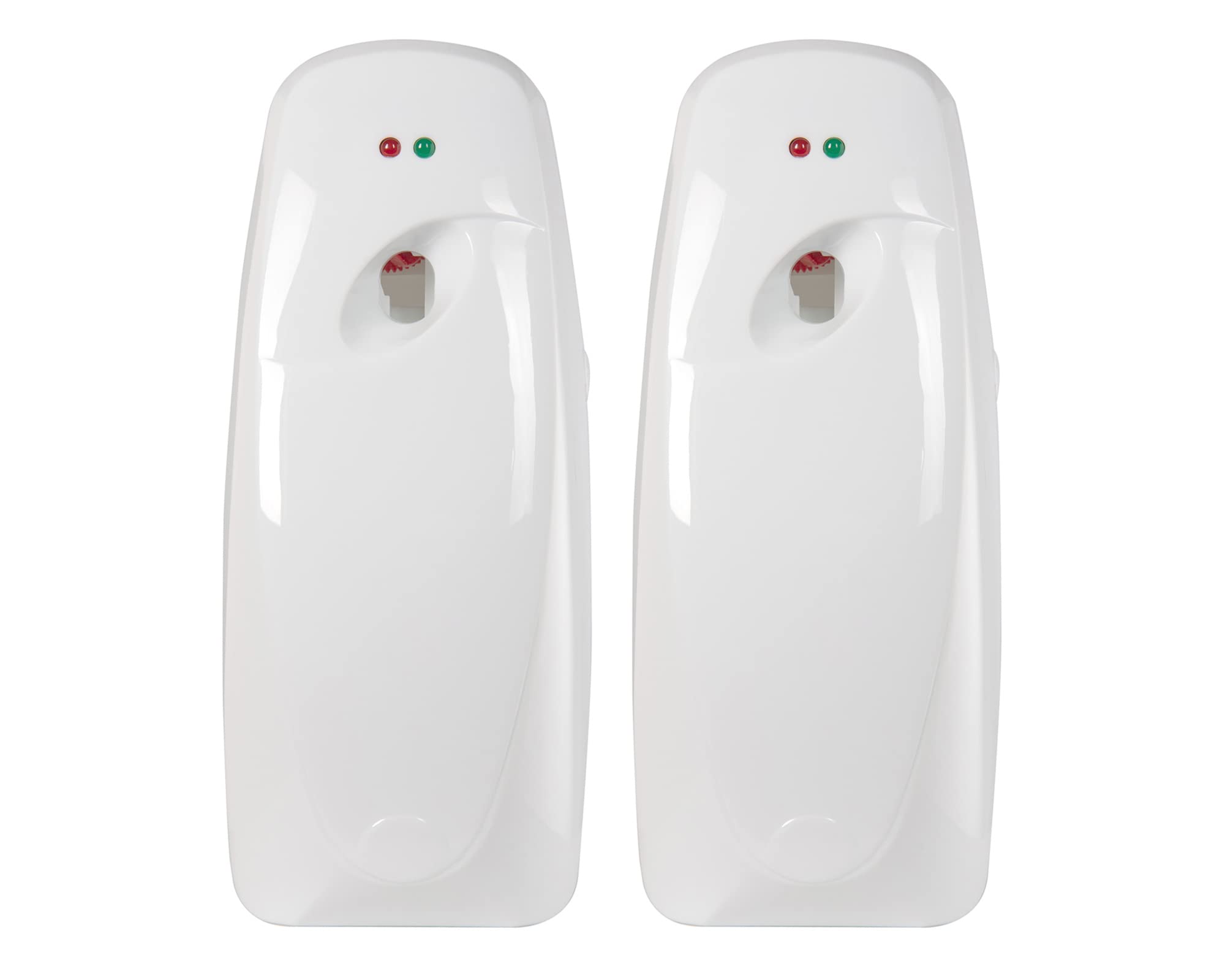 Automatic Air Freshener Spray Dispenser (2-Pack) Wall Mounted or Free Standing, Commercial and Home Use, Multiple Time Scent/Mist Release Settings for Room/Restroom Sprayer (White)